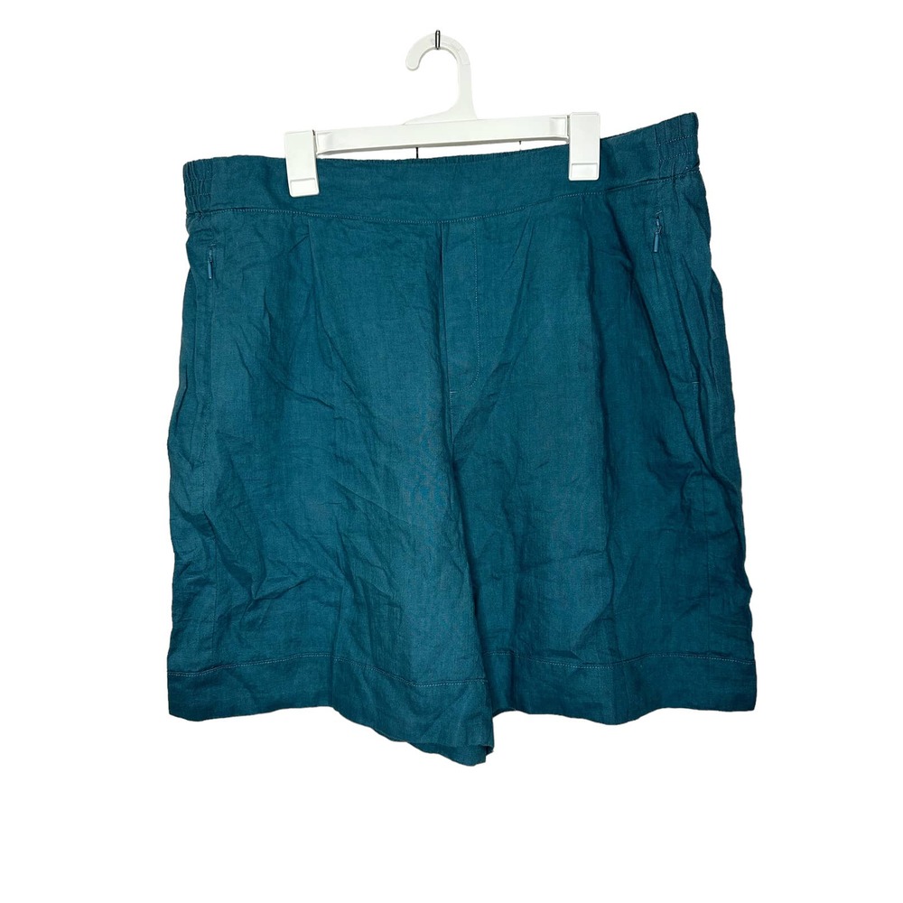 Athleta Playa Bermuda Linen Short Size 18